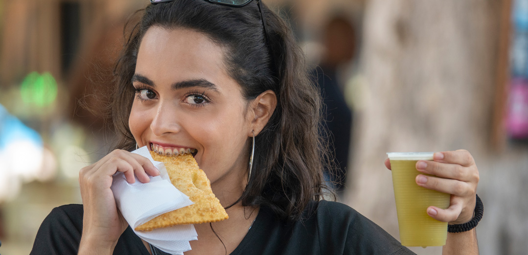 Eating with braces